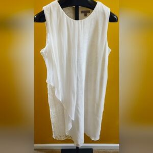 Dress Barn Ivory Lace-Sheer Overlay Double Lining Special Occasion Dress-Size 18